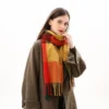 Sweater Tops Warm Tassel Luxury Brand Women Plaid Scarf Warm Shawl Wrap Korean Style Scarf Autumn Winter Shawl Scarf