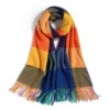 Sweater Tops Warm Tassel Luxury Brand Women Plaid Scarf Warm Shawl Wrap Korean Style Scarf Autumn Winter Shawl Scarf
