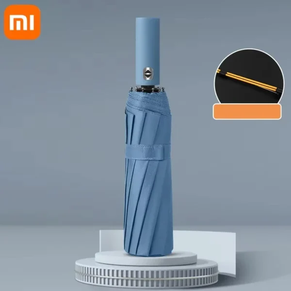 Xiaomi Automatic Umbrella 24 Bone Solid Color Automatic Umbrella Light Collapsible Large Size Outdoor Sunshade UV Protection