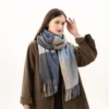 Sweater Tops Warm Tassel Luxury Brand Women Plaid Scarf Warm Shawl Wrap Korean Style Scarf Autumn Winter Shawl Scarf