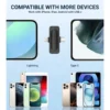 2 Pack Wireless Microphones for iPhone Android 6H Battery Clip on Mini Microphone for Video Rrding Podcast YouTube Content Crea