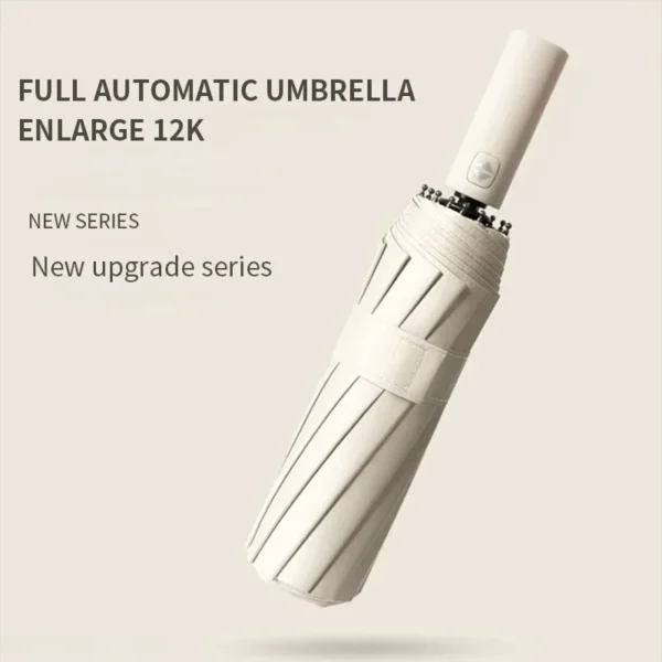 Xiaomi Automatic Umbrella 24 Bone Solid Color Automatic Umbrella Light Collapsible Large Size Outdoor Sunshade UV Protection